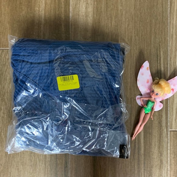 Zulily SIZE 1X Denim Blue Waffle Knit Reversible Long-Sleeve Tunic Top Knot NEW - Picture 7 of 9